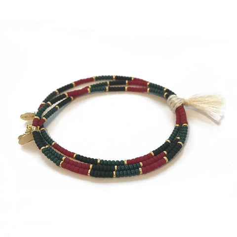 Gucci Green & Red Wooden Bead Bracelet - Black, Sterling Silver Bead,  Bracelets - GUC507093 | The RealReal